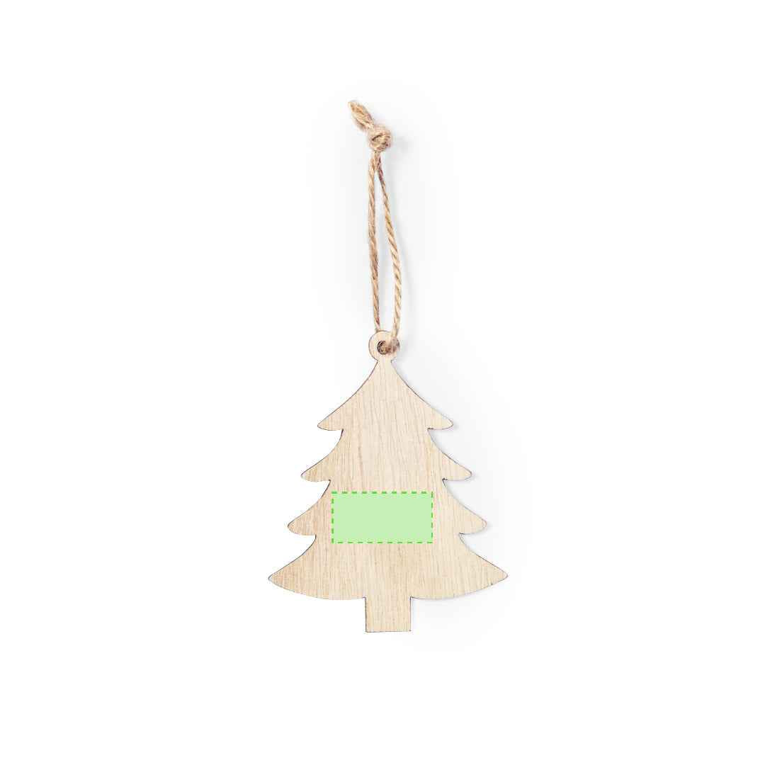 Fultom Christmas Ornament - Elegant Natural Wood Decoration