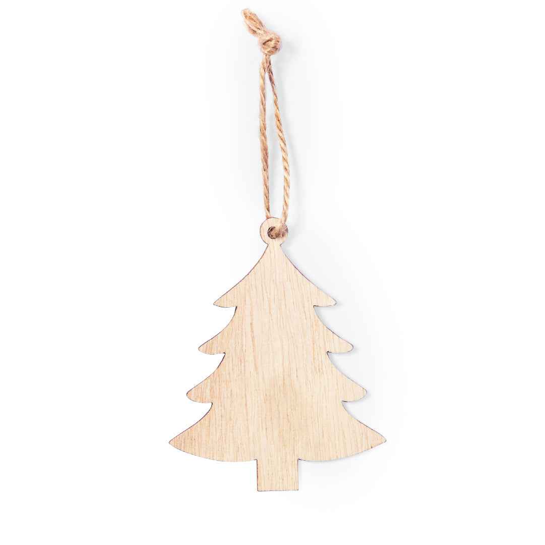 Fultom Christmas Ornament - Elegant Natural Wood Decoration
