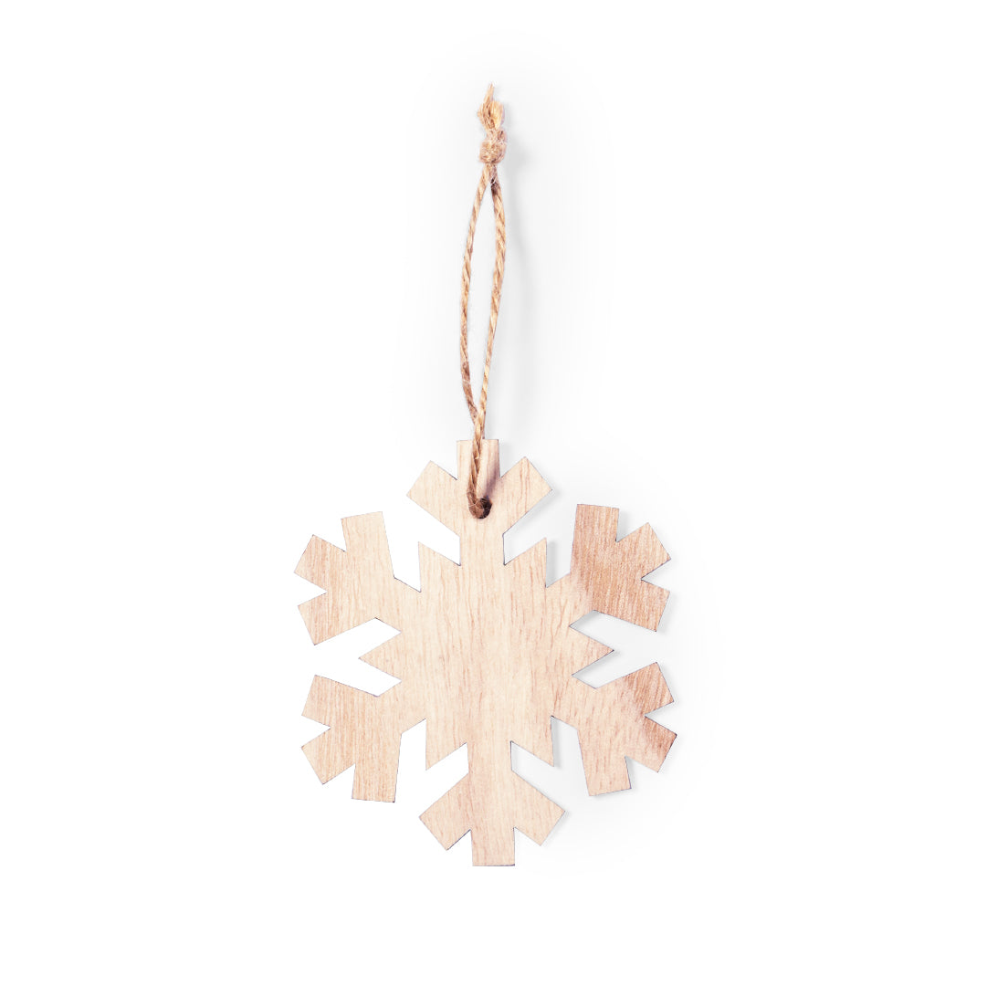 Fultom Christmas Ornament - Elegant Natural Wood Decoration
