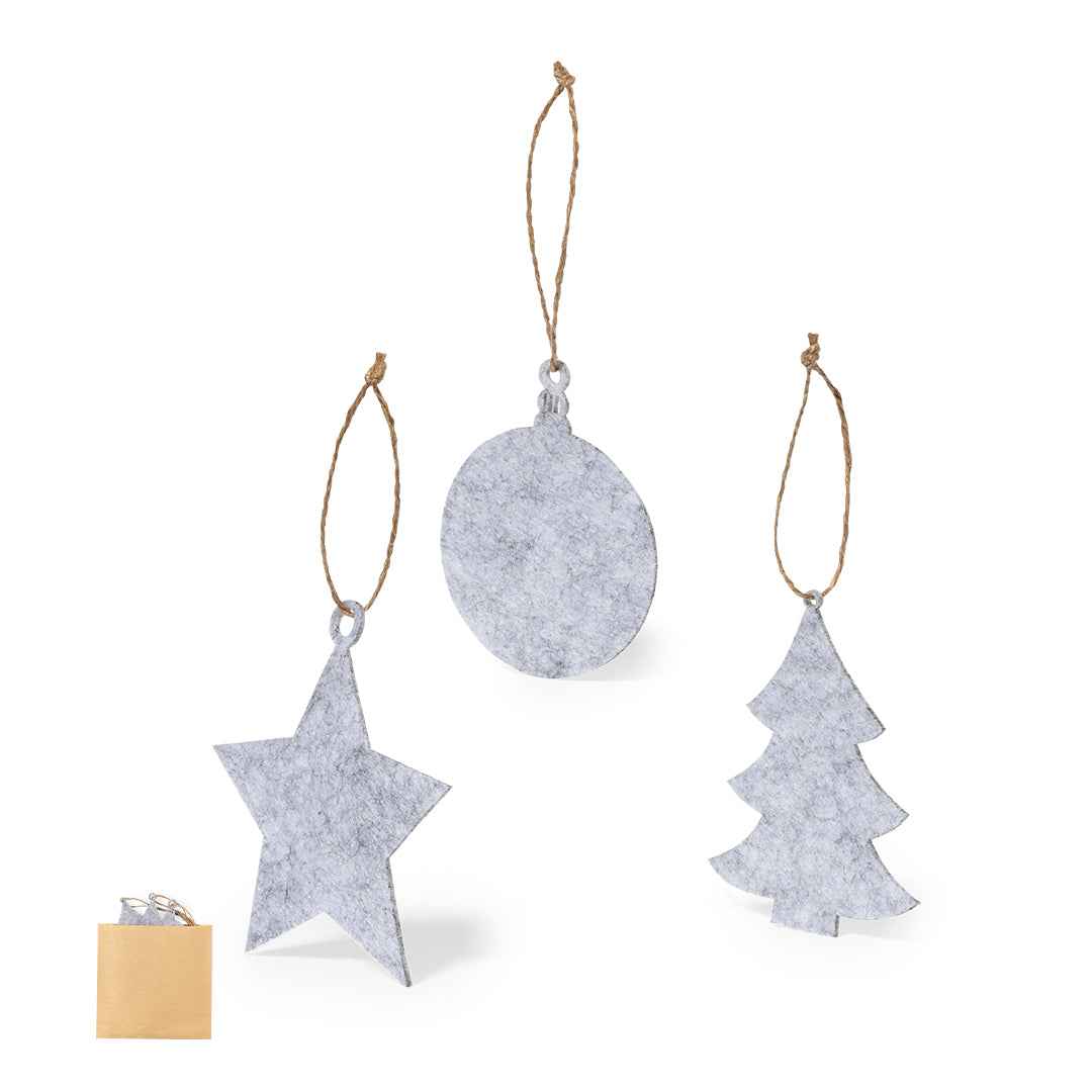 Chandun Christmas Ornaments Set of 3 - Soft Felt Decorations