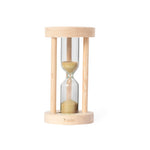Trinket Sand Clock Timer - Durable Borosilicate Glass & Beech Wood