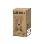 Trinket Sand Clock Timer - Durable Borosilicate Glass & Beech Wood