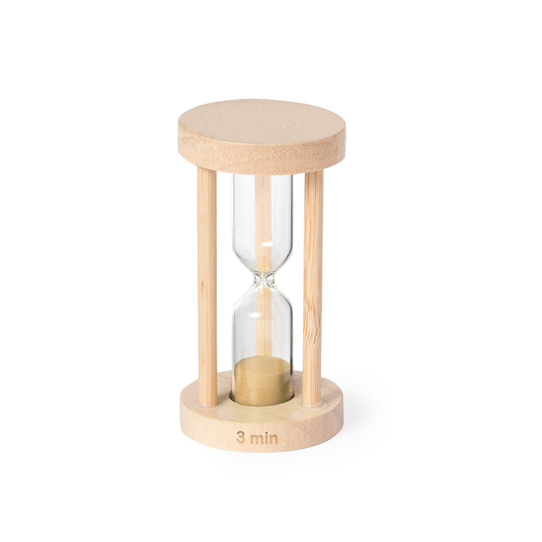 Trinket Sand Clock Timer - Durable Borosilicate Glass & Beech Wood