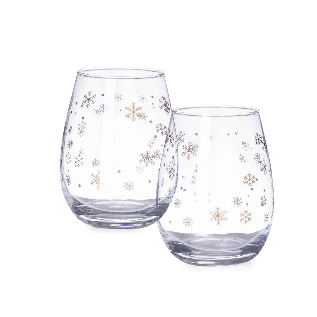 Katnis Glass Set – Elegant Snowflake Design Glassware for Businesses