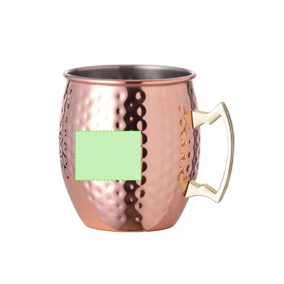 Indya Stainless Steel Mug – Elegant 500ml Copper Coated Mug for Bulk Orders