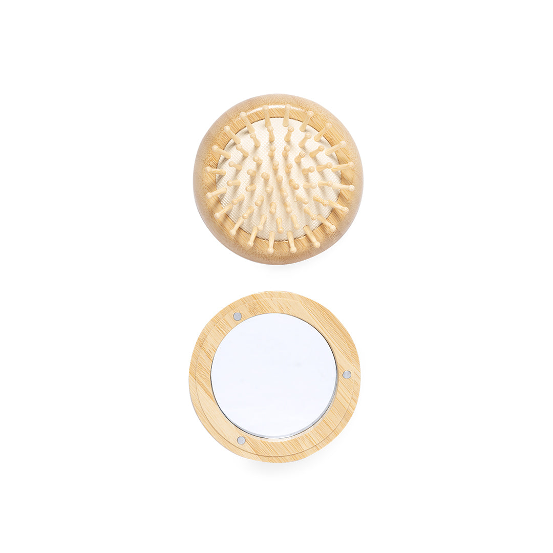 Bonnie Bamboo Brush with Mirror – Sustainable Personal Care Accessory