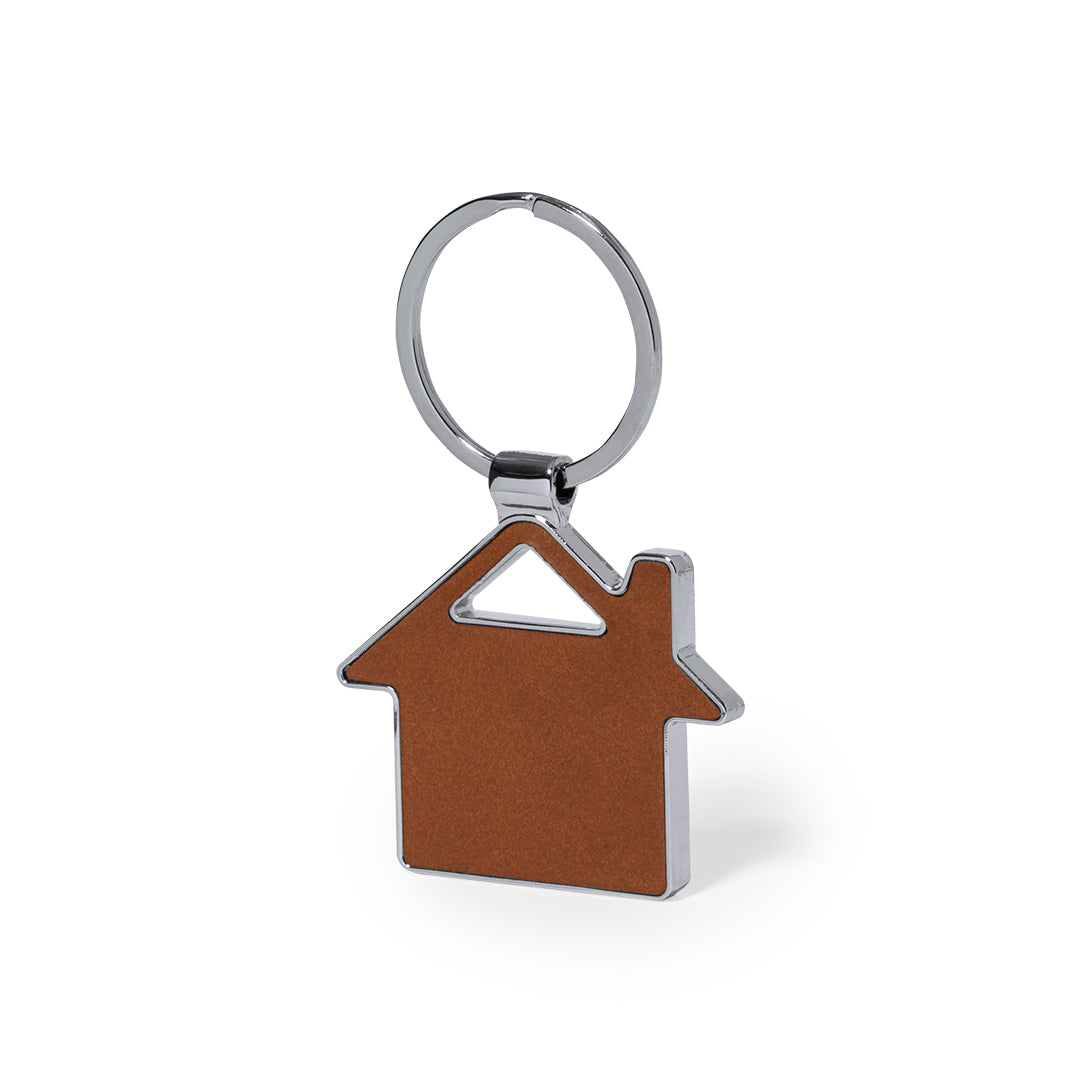 Fostel Recycled Leather Keyring – Eco-Friendly Promotional Gift