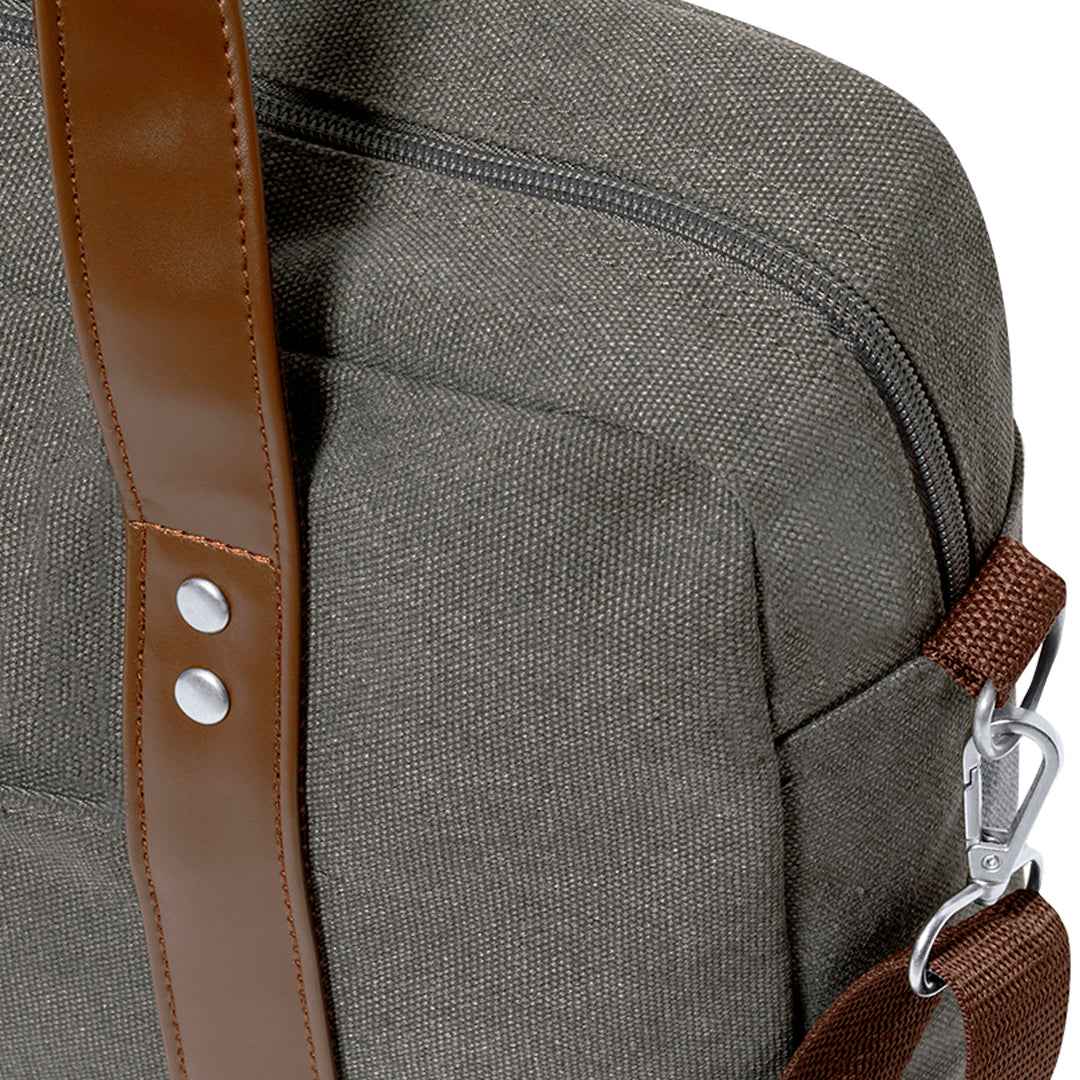 Tramez Shoulder Bag – Durable Canvas Document Holder with Laptop Compartment