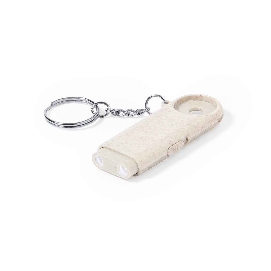 Evelyn Coin Keyring with Torch – Sustainable Promotional Gift