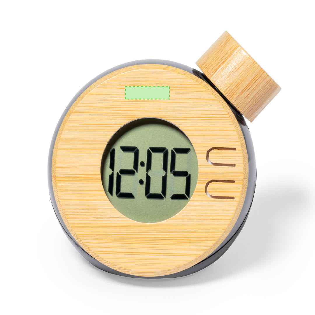 Graox Sustainable Bamboo Table Clock – Eco-Friendly Timepiece for Irish Businesses