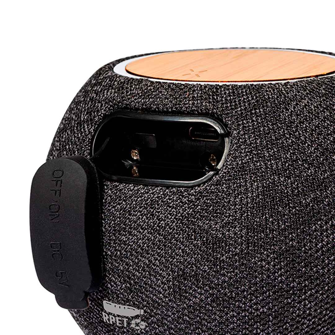 Cedric Multifunction Speaker – Sustainable Bluetooth Audio with Wireless Charging