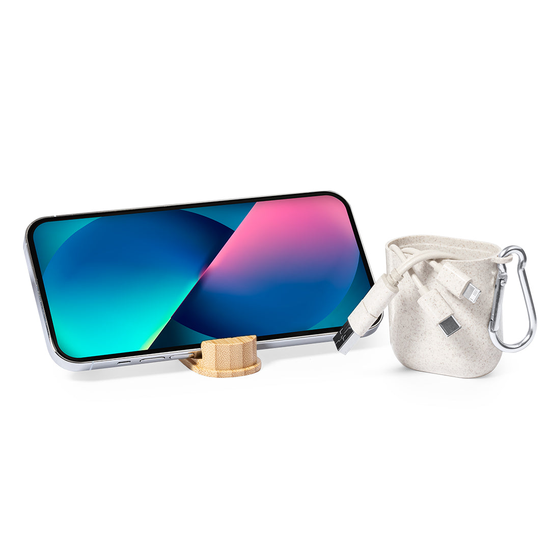 Brayce Wheat Straw Charger Cable – Sustainable, Multi-Device Charging Solution