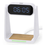 Darret Multifunction Clock with Wireless Charger and Lamp