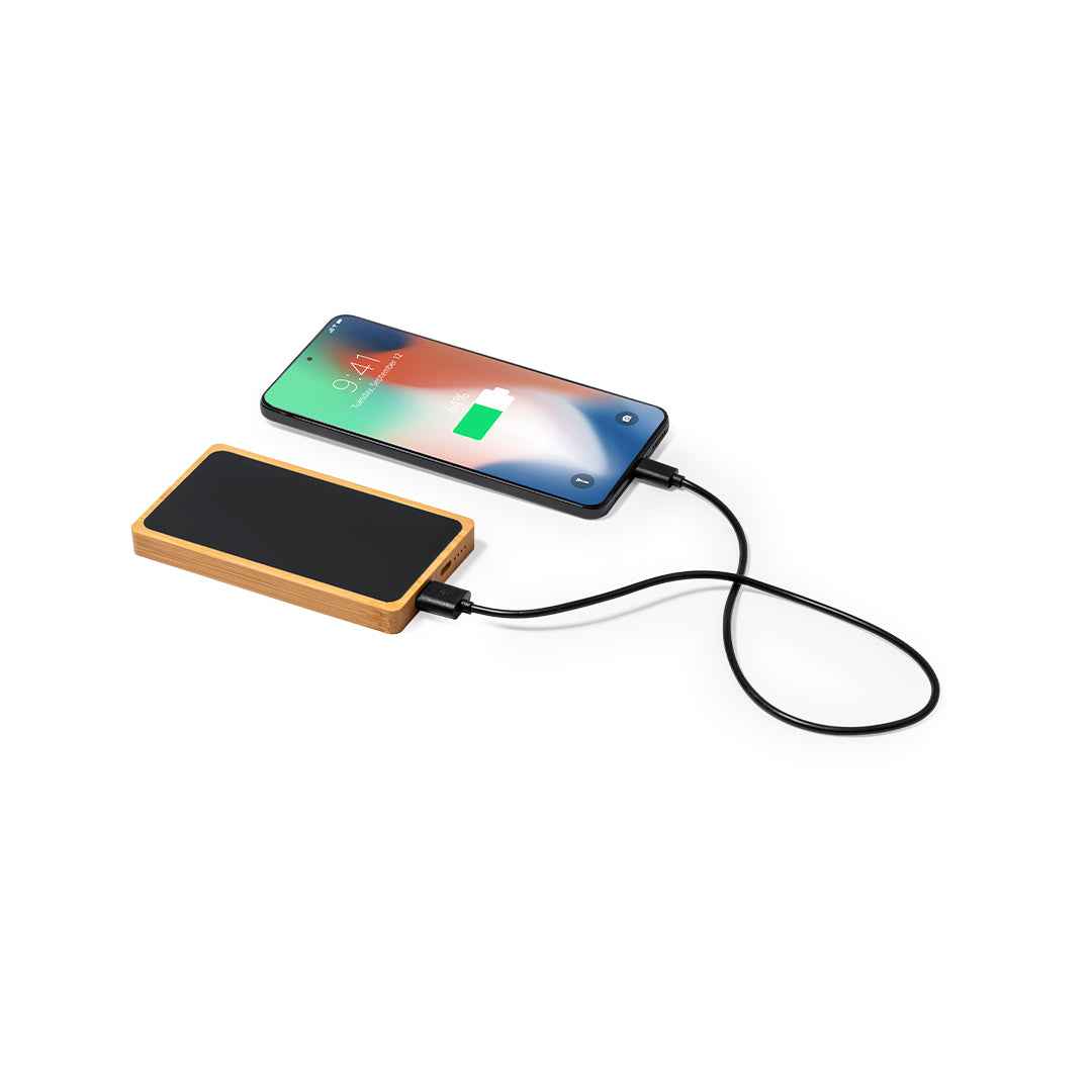 Koby Bamboo Power Bank – Sustainable External Battery for Irish Businesses
