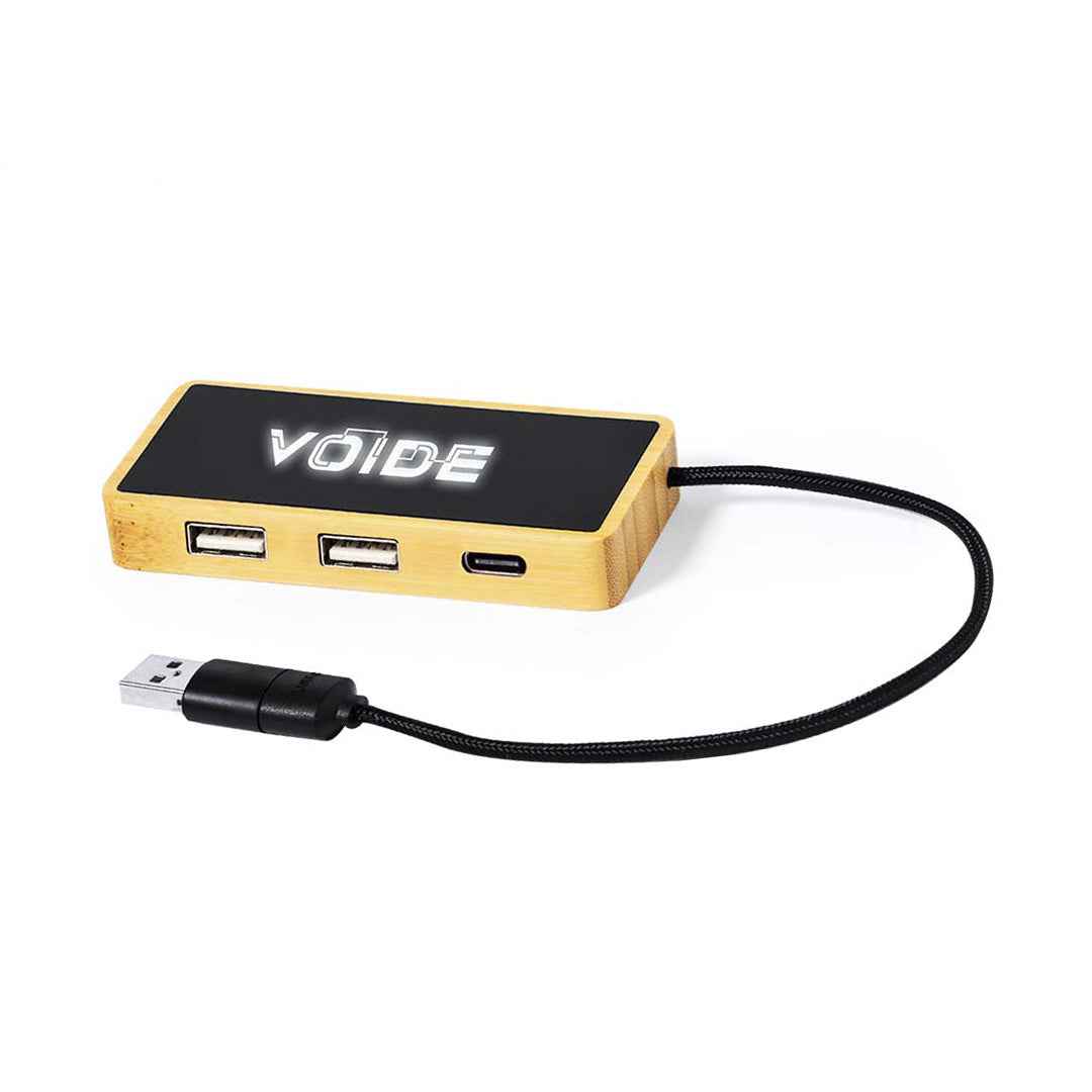 Ginger Bamboo USB 2.0 Port – Sustainable Tech Accessory for Bulk Orders