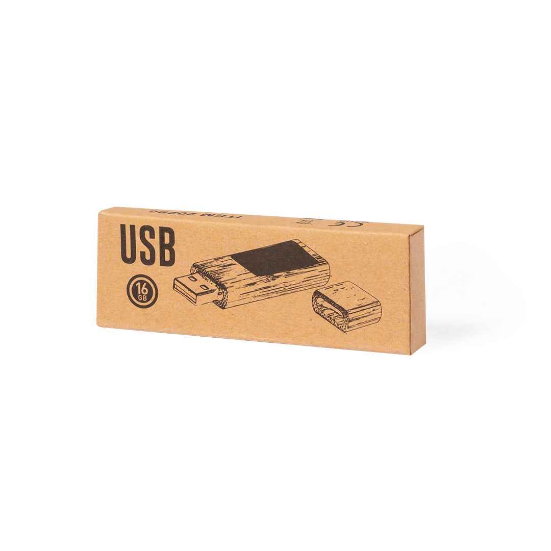 Afroks 16GB USB Flash Drive – Sustainable Bamboo Design