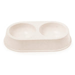 Tremony Pet Bowl – Durable Bamboo Fibre Double Compartment Bowl
