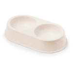 Tremony Pet Bowl – Durable Bamboo Fibre Double Compartment Bowl