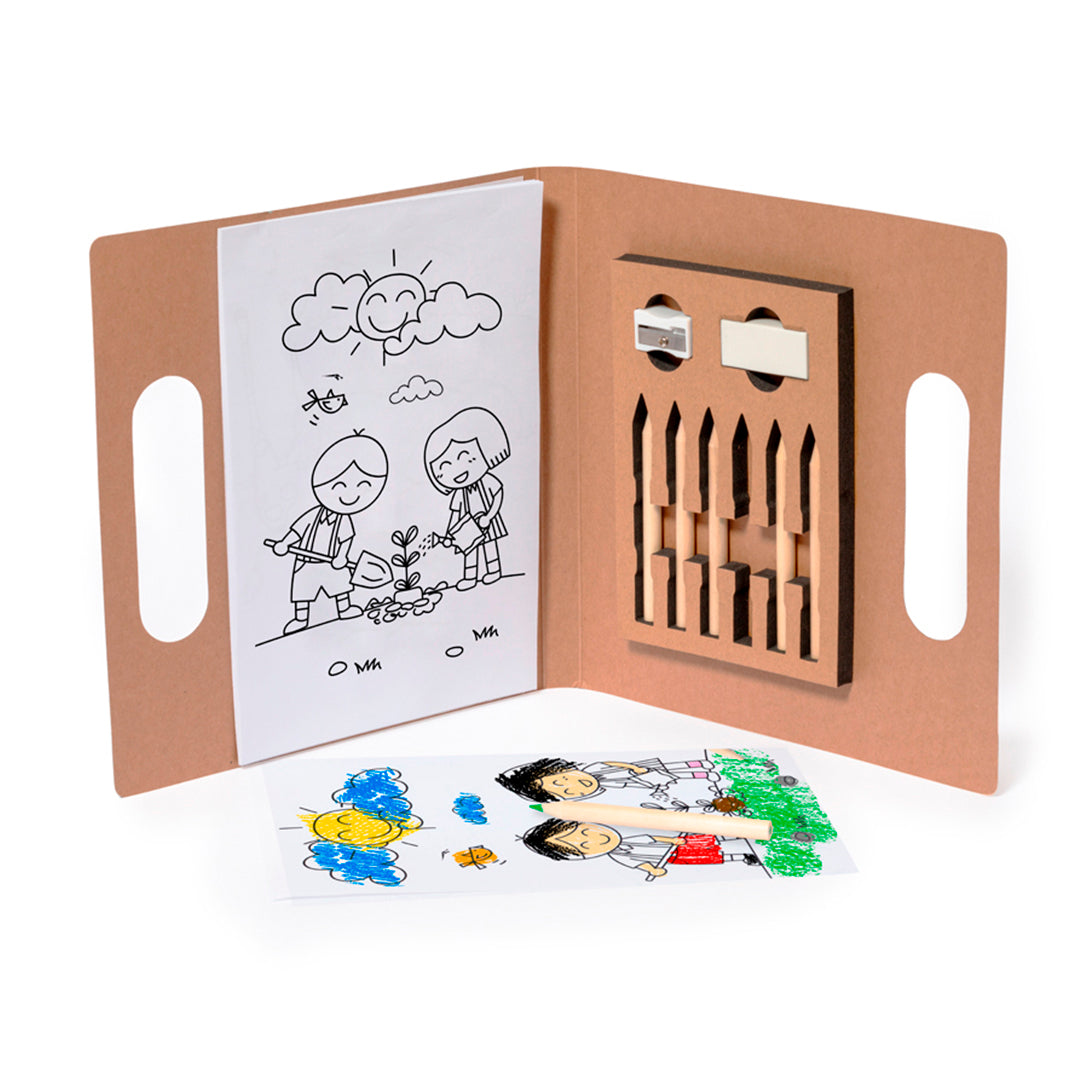 Clumber Colouring Set – Sustainable Kids’ Activity Pack by Fou Tees Ireland