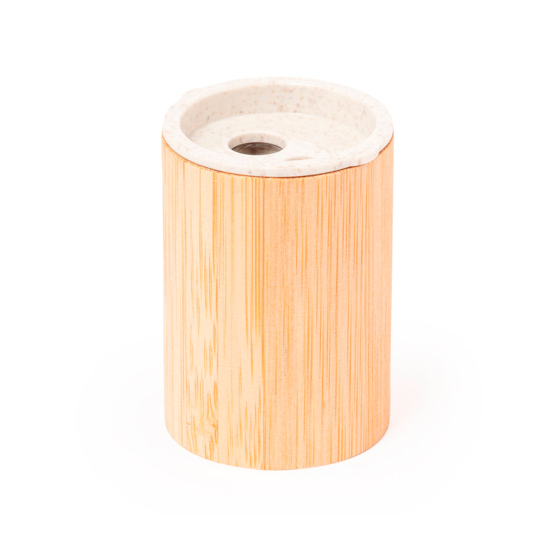 Dilaver Pencil Sharpener – Eco-Friendly Bamboo and Wheat Straw Design