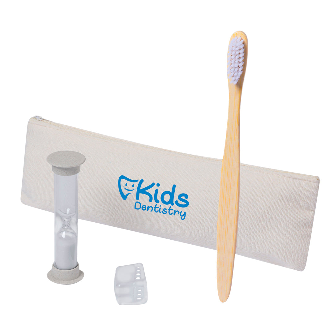 Lowchen Toothbrush and Sand Timer Set – Sustainable Personal Care for Kids