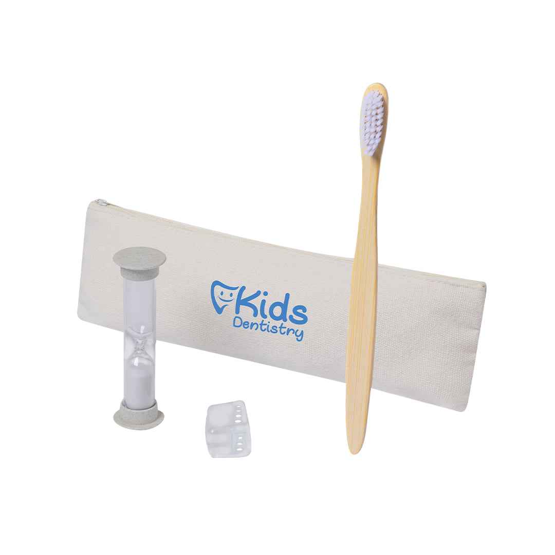 Lowchen Toothbrush and Sand Timer Set – Sustainable Personal Care for Kids