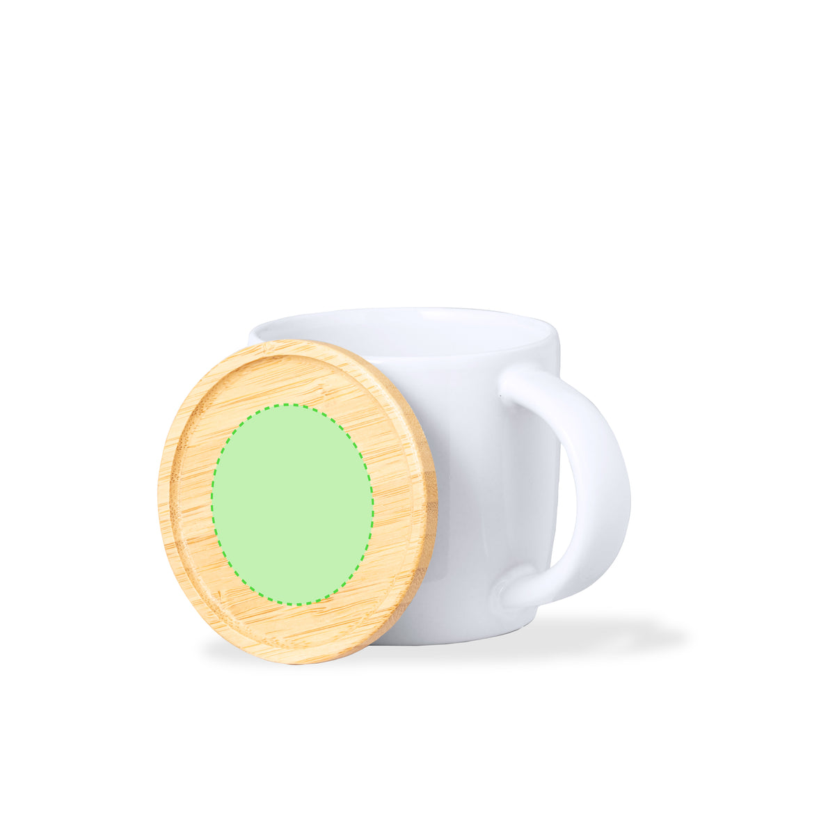 Zenara Ceramic Mug – Eco-Friendly Bamboo Lid Coffee Mug