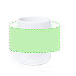 Mystral Ceramic Mug with Bamboo Handle | Fou Tees Ireland