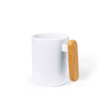 Mystral Ceramic Mug with Bamboo Handle | Fou Tees Ireland