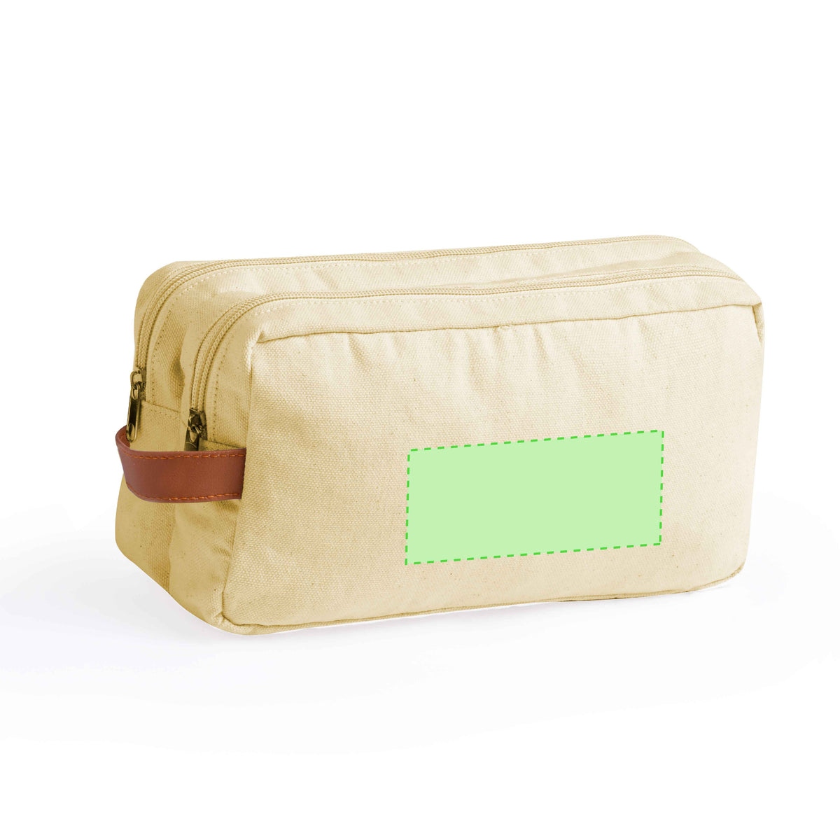 Raberu Beauty Bag – Durable Canvas Double Compartment Bag