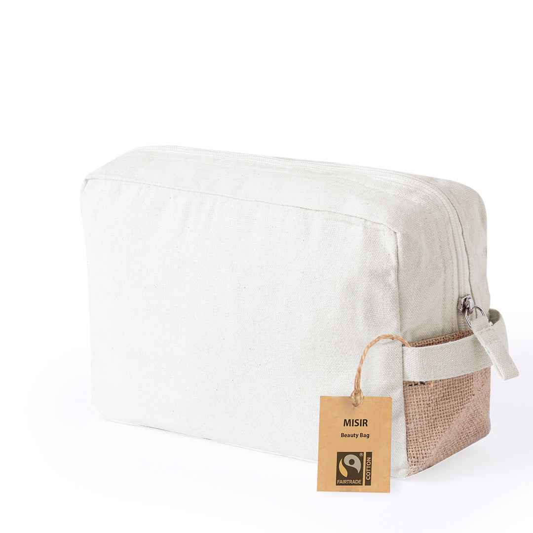 Misir Fairtrade Beauty Bag – Sustainable Cotton and Jute Design