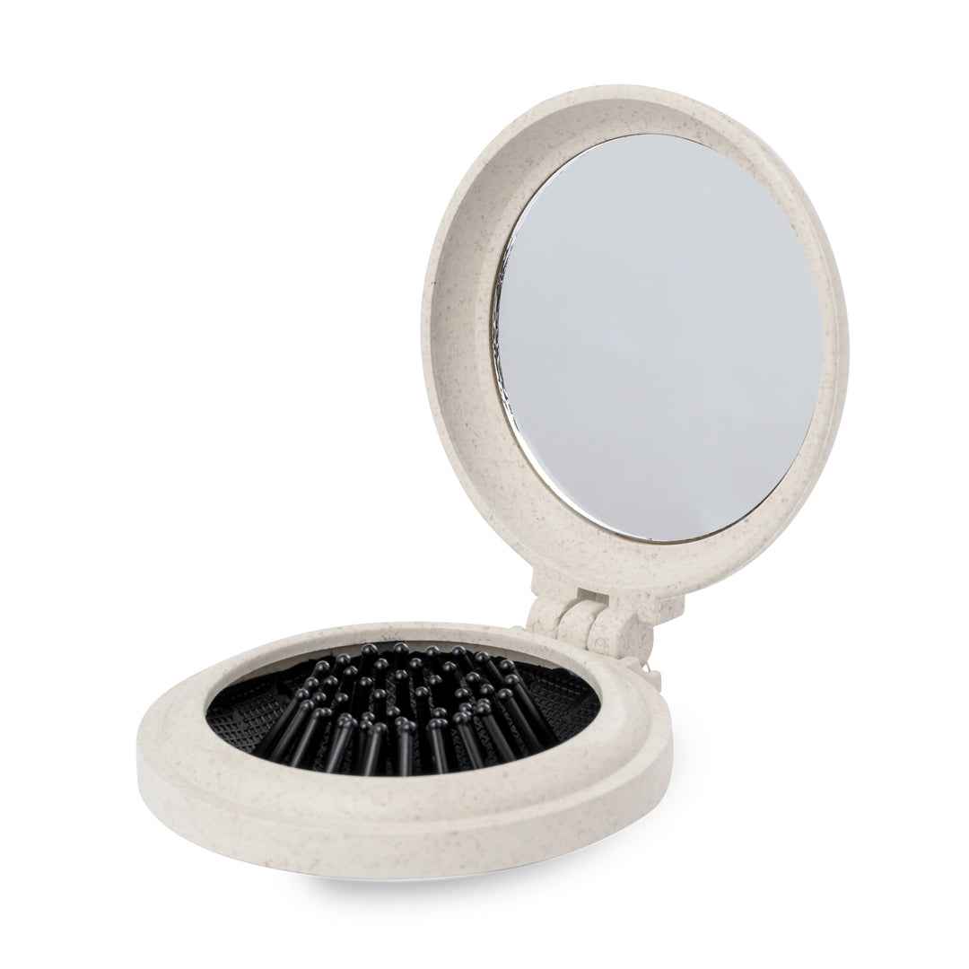 Flege Foldable Brush with Mirror – Sustainable Personal Care Essentials