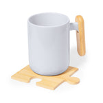 Mizar Bamboo Coasters - Eco-Friendly Puzzle Set of 4