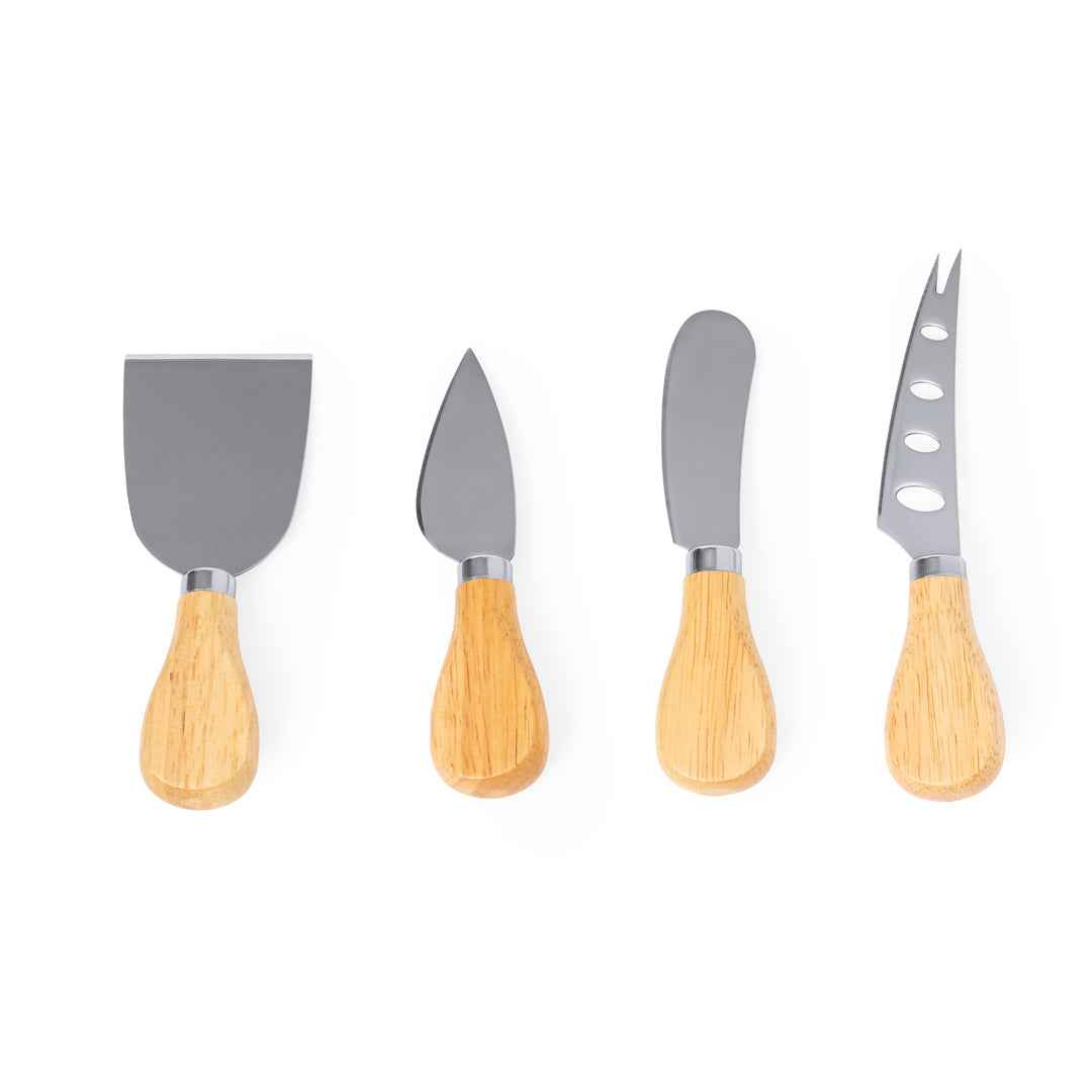 Kubin Cheese Set – Stylish Wooden Cheese Utensils in Recycled Packaging