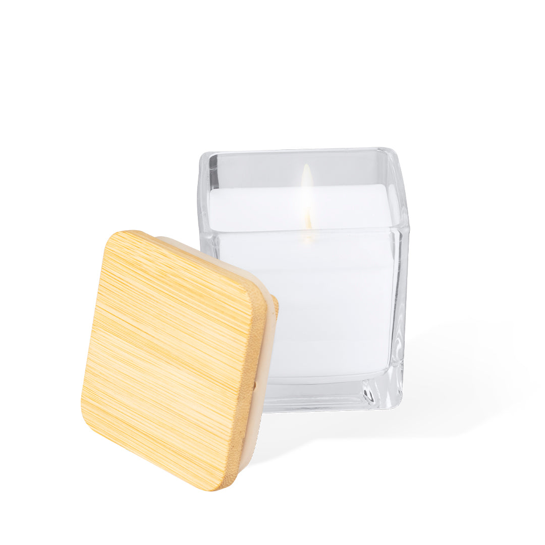 Saffron Scented Candle – Natural Bamboo Lid Candle for Bulk Orders
