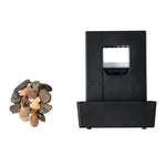 Huntan Portable Water Fountain – Relaxing LED Cascade Decoration