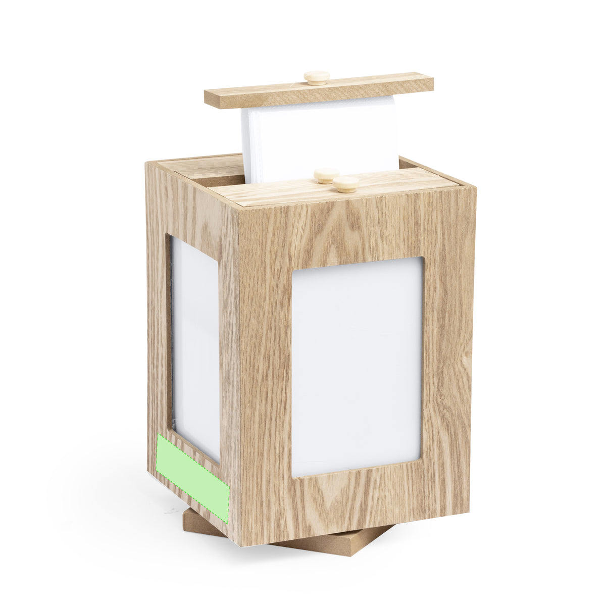 Vesper Wooden Photo Frame – Unique Rotating Cube Design
