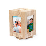 Vesper Wooden Photo Frame – Unique Rotating Cube Design