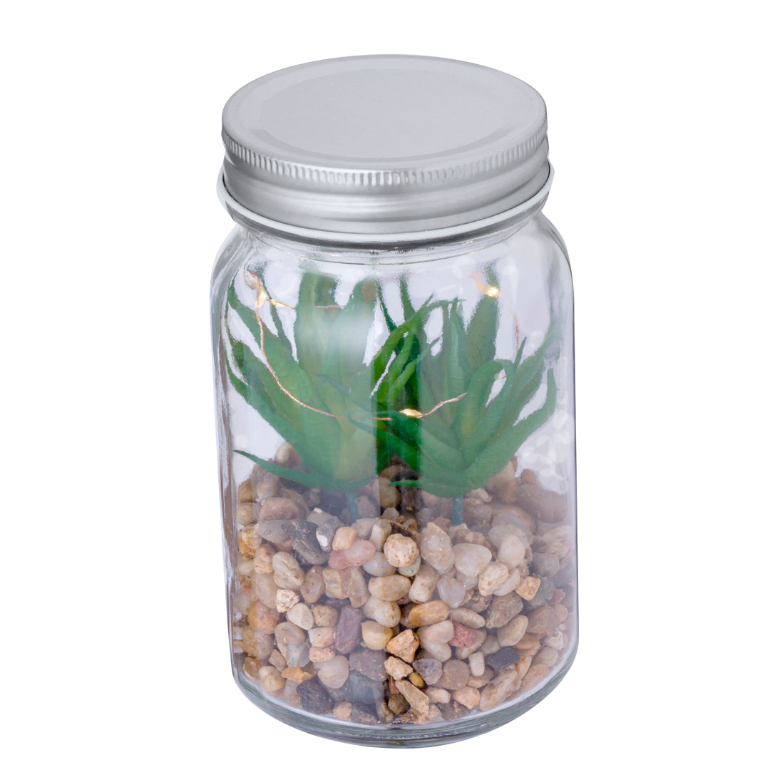 Kyala Decorative Plant – Elegant LED-lit Glass Ornament for Businesses and Events