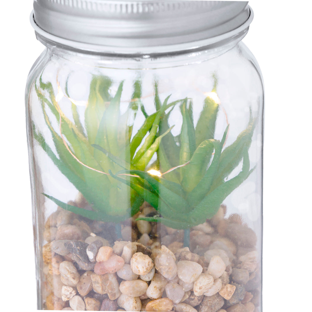 Kyala Decorative Plant – Elegant LED-lit Glass Ornament for Businesses and Events