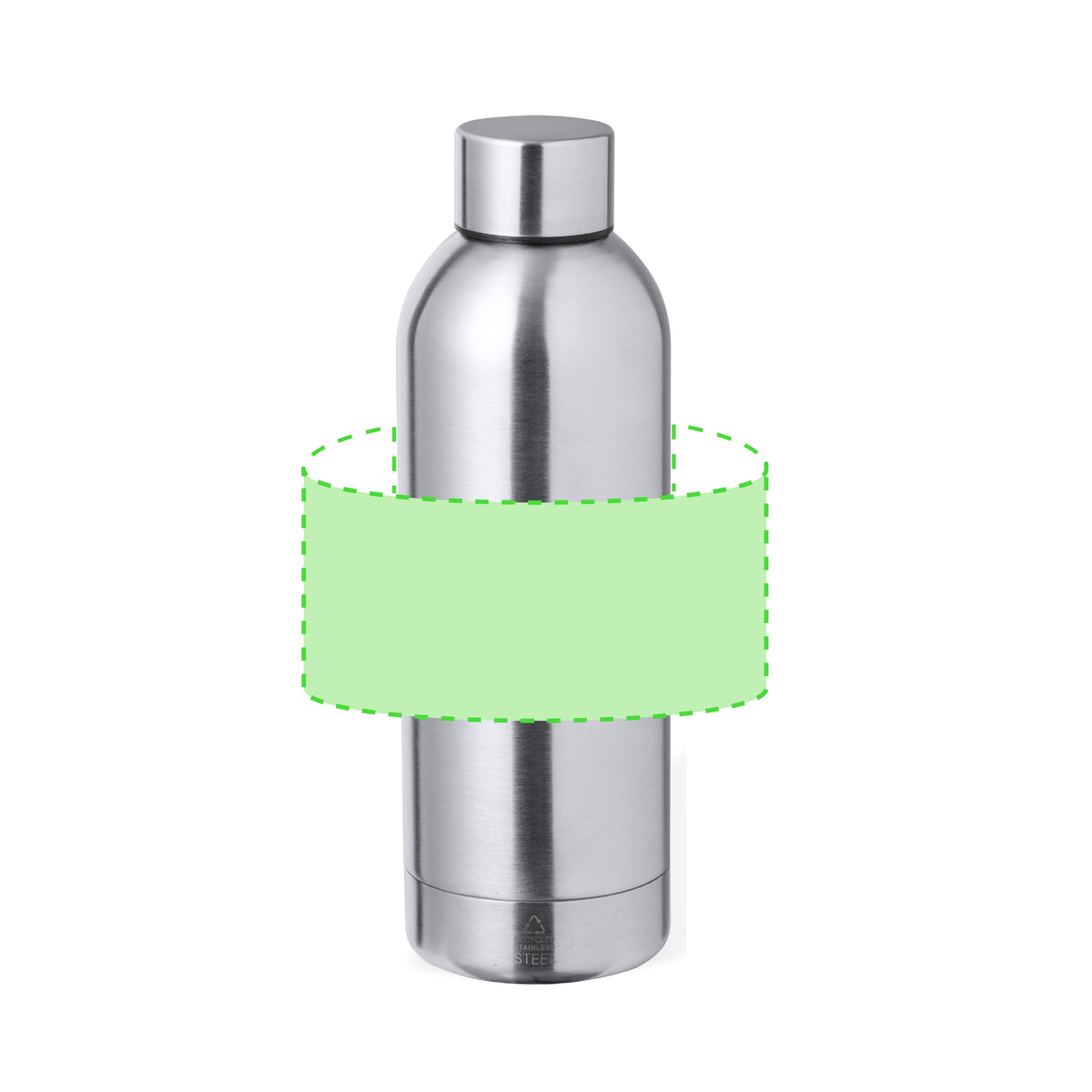 Hilker Recycled Stainless Steel Thermal Bottle - Sustainable and Durable 500ml