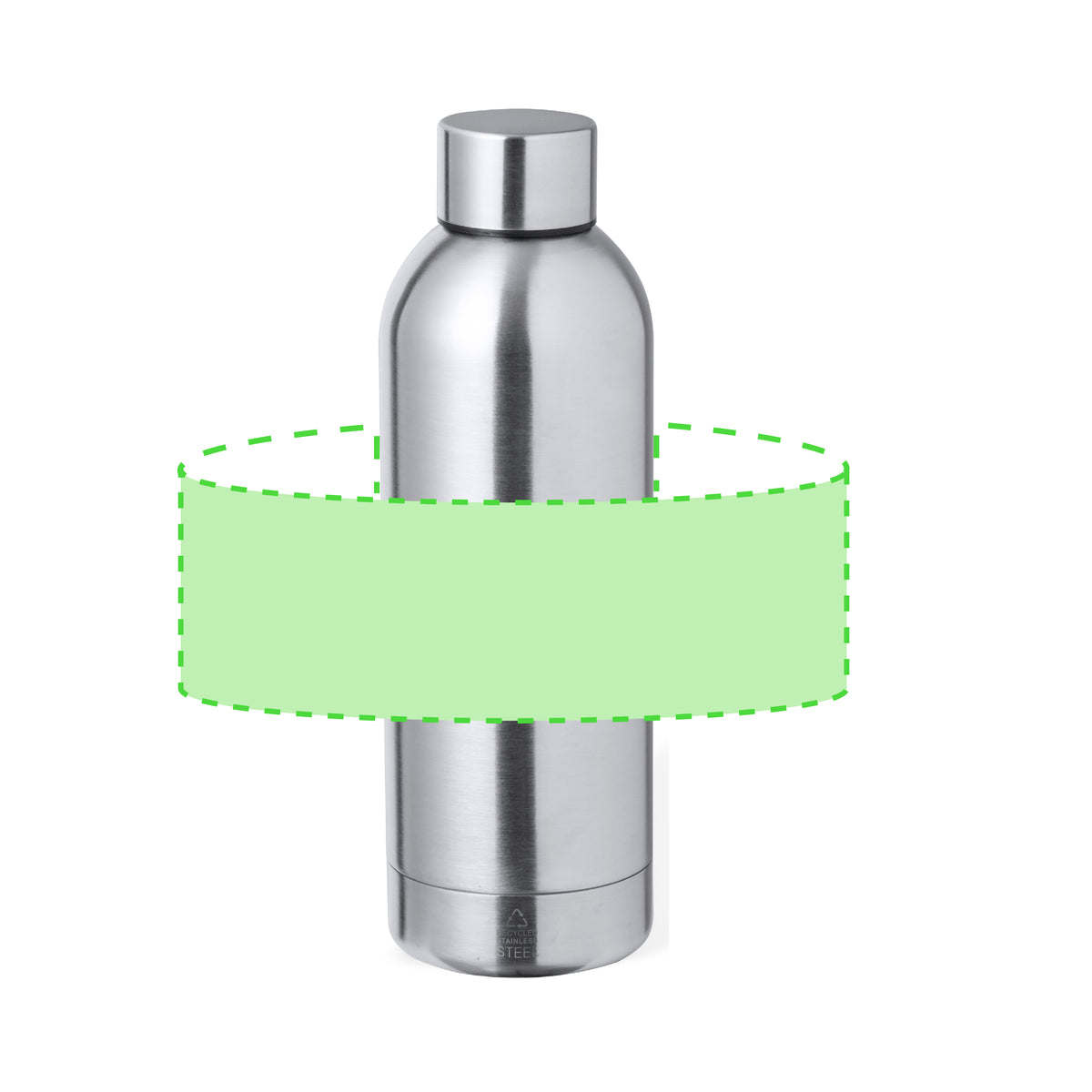 Hilker Recycled Stainless Steel Thermal Bottle - Sustainable and Durable 500ml