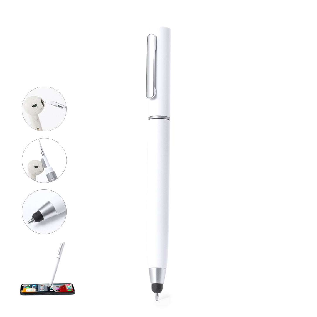 Gobit Pen – Practical Multi-Use Ball Pen with Cleaning Accessories