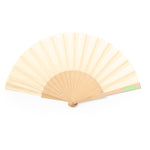 Sayiri Fan – Sustainable Wooden Rib Fan with Cotton-Polyester Fabric