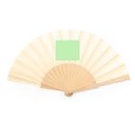 Sayiri Fan – Sustainable Wooden Rib Fan with Cotton-Polyester Fabric