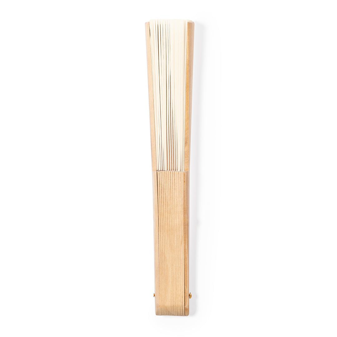 Sayiri Fan – Sustainable Wooden Rib Fan with Cotton-Polyester Fabric