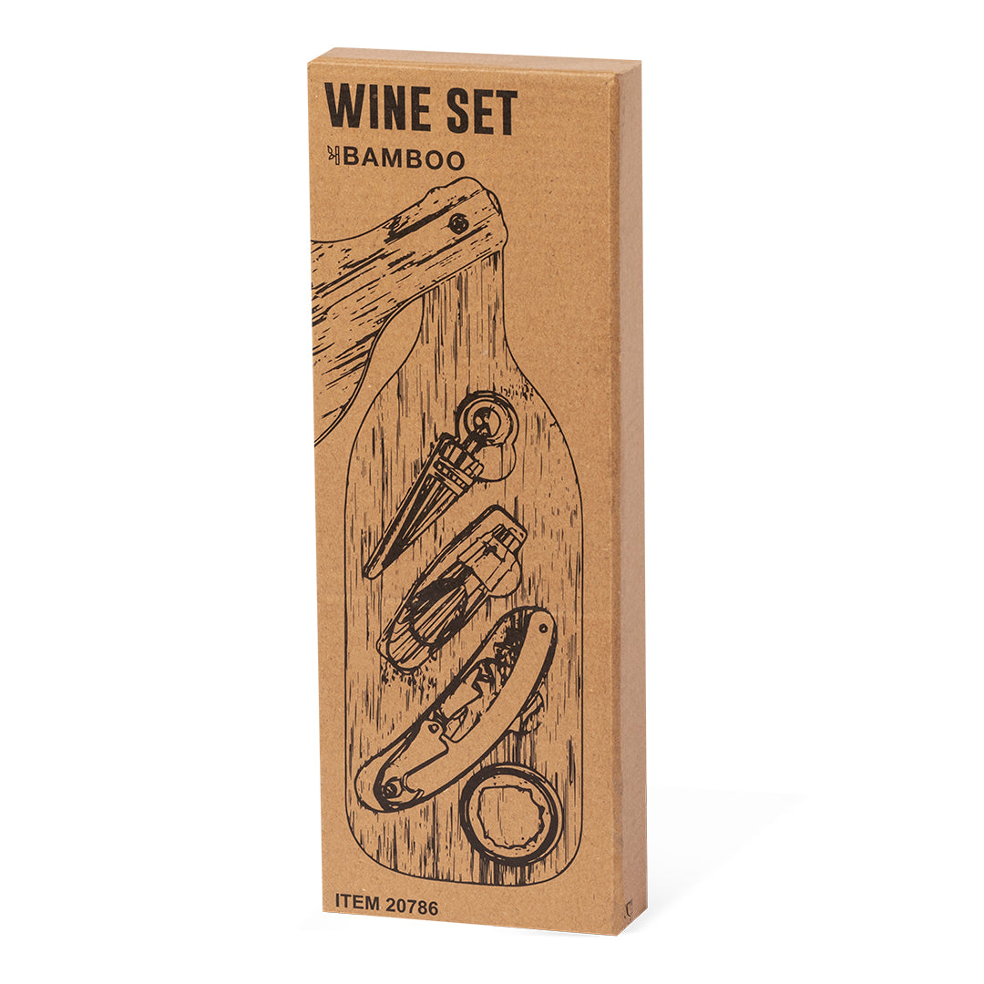 Darini Bamboo Wine Set – Elegant Sustainable Wine Accessories