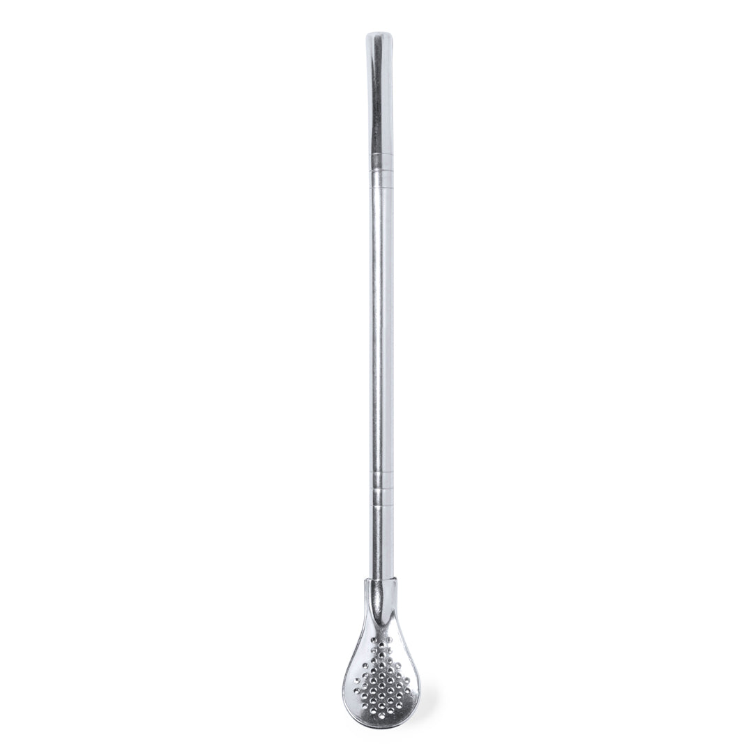Evin Stainless Steel Stirrer with Straw - Practical Drink Accessory for Irish Businesses