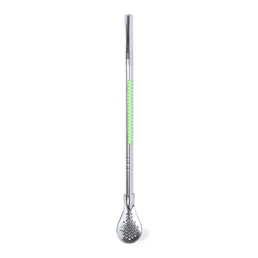 Evin Stainless Steel Stirrer with Straw - Practical Drink Accessory for Irish Businesses