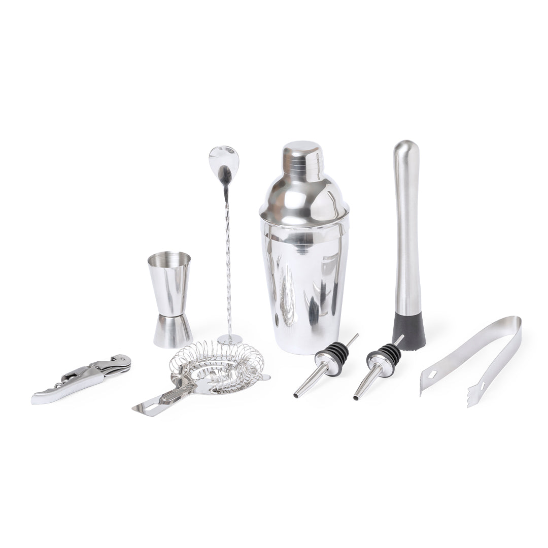Hunton Stainless Steel Cocktail Set – Elegant Bar Accessory from Fou Tees Ireland